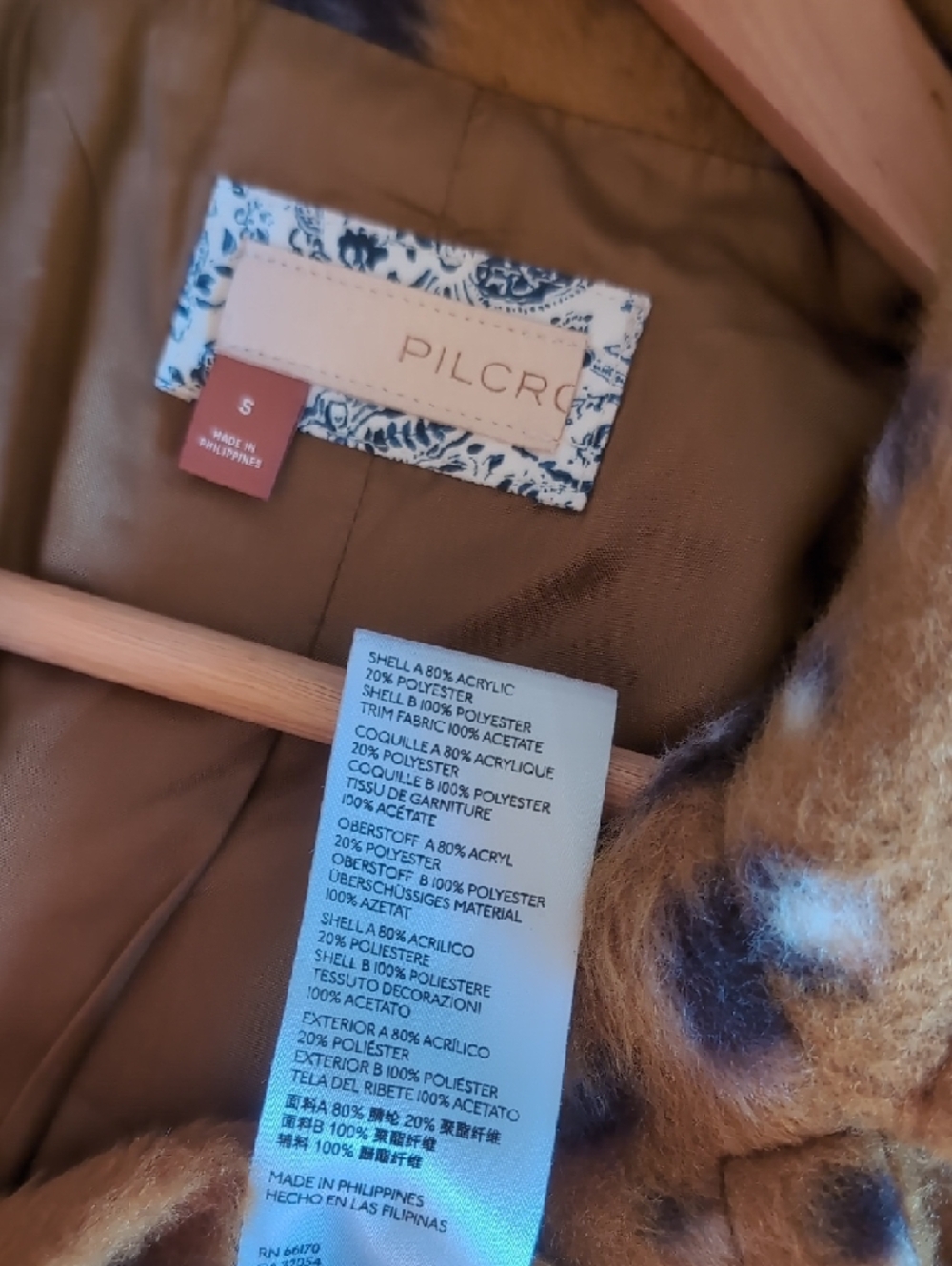 Pilcro Anthropologie Faux Fur Contrast Jacket - Picture 9 of 9